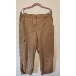 Talbots Super Soft Cropped Cargo Pants, Size 14